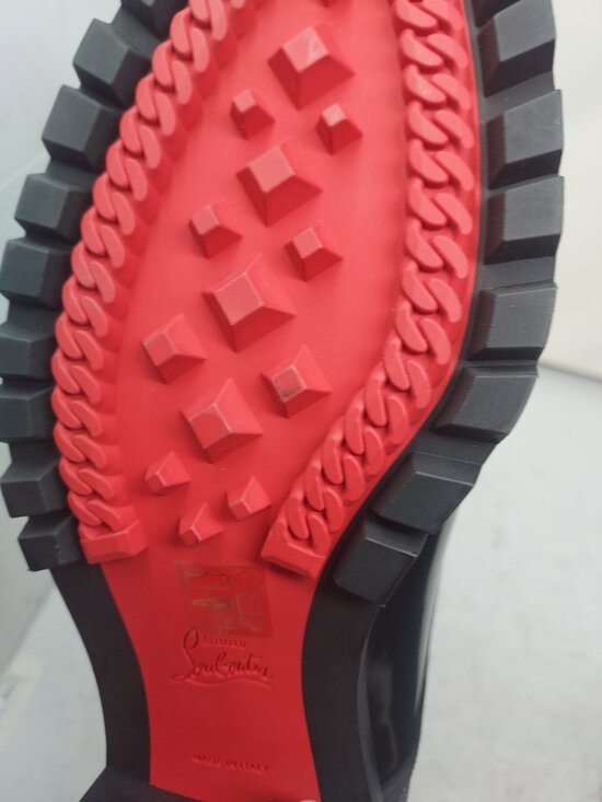 Christian Louboutin MENS Black CL Logo Trapman Lace Up Boot main image 6